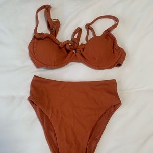 Toluca Swim Bikini Set - XS(30-32 A-C)- Clay(Limited Edition Color!)